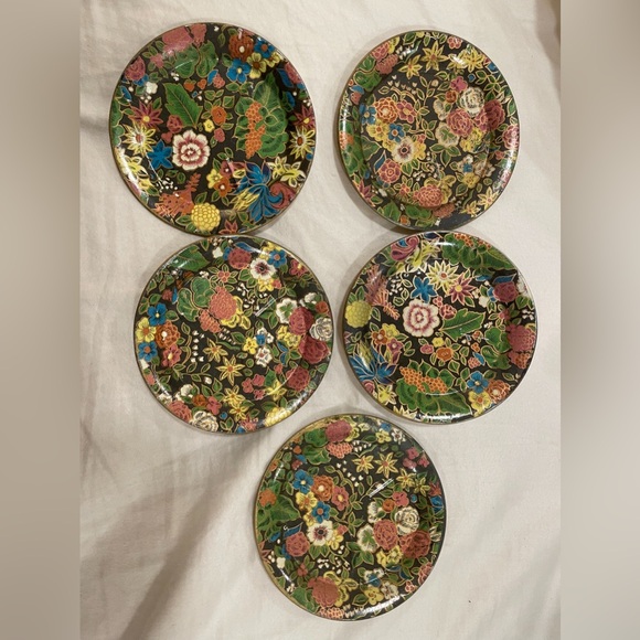 Source Unknown Other - Japanese floral inspired coasters (5) vintage great condition